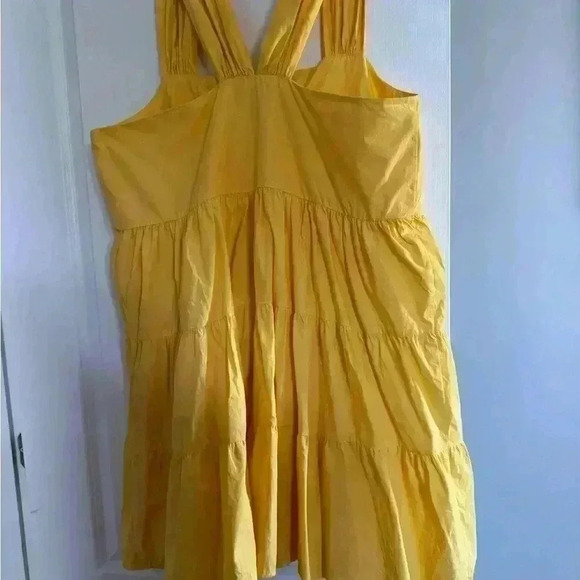 Banana republic yellow midi dress. Fully ligned. Spring/summer season start - Picture 6 of 9